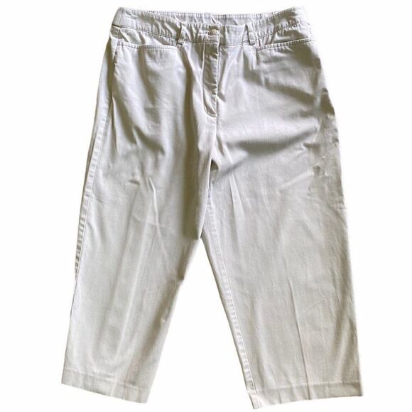 VTG Briggs New York Tan Capris SZ 10P - Picture 9 of 9
